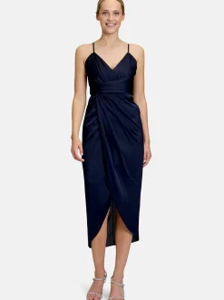 Vera Mont Damen Abendkleid in marine blau