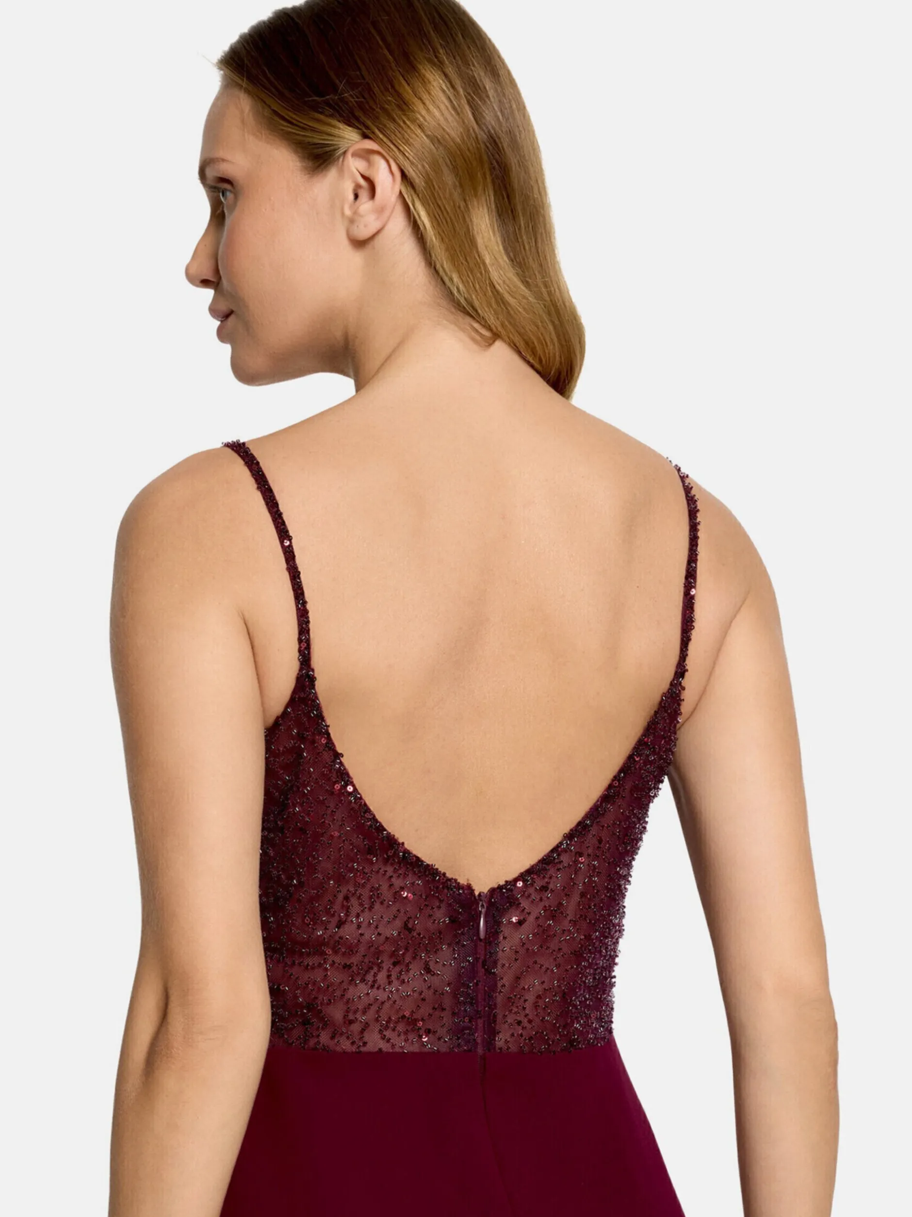 Vera Mont Damen Abendkleid in bordeaux