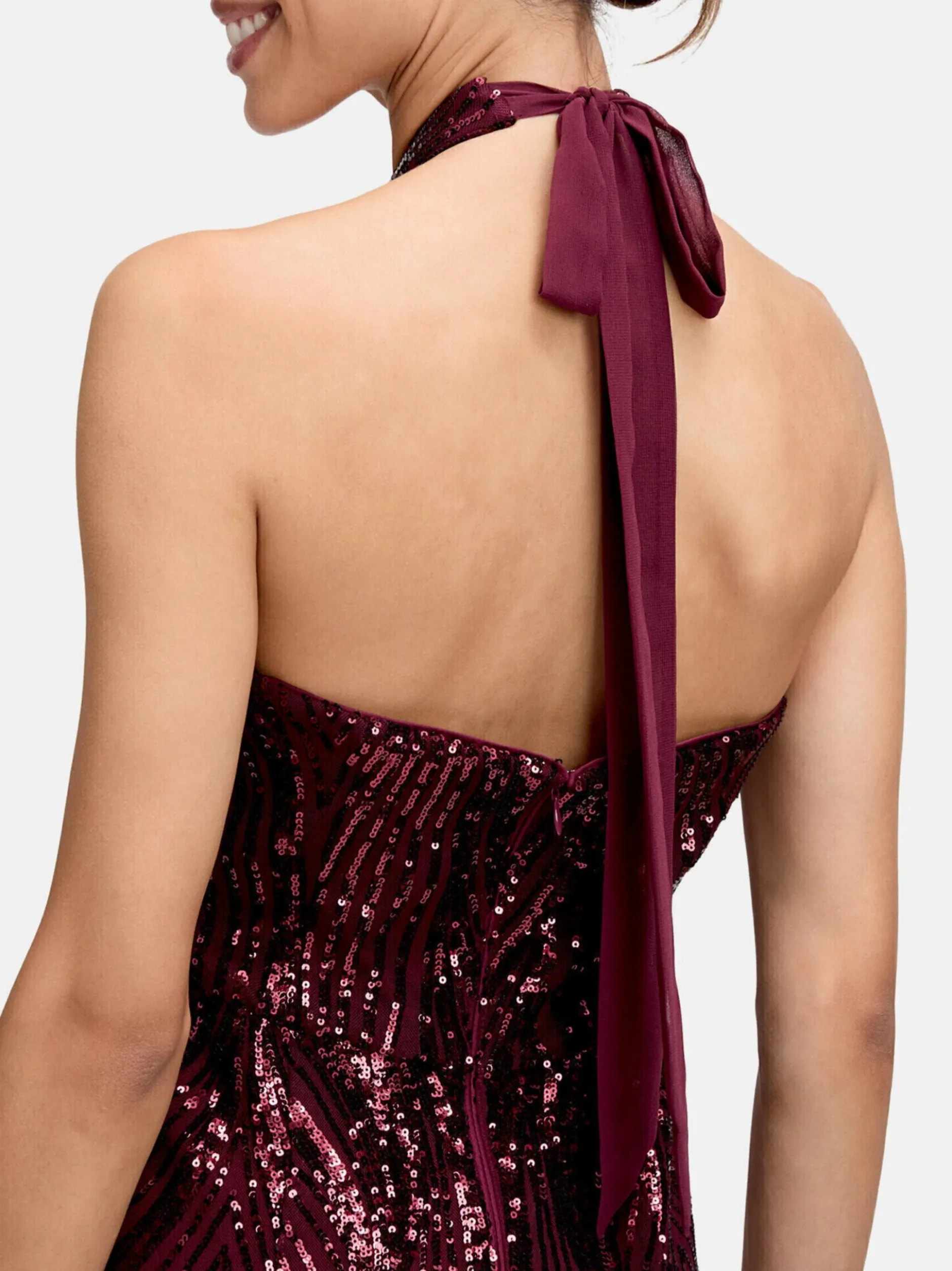 Vera Mont Damen Abendkleid in bordeaux