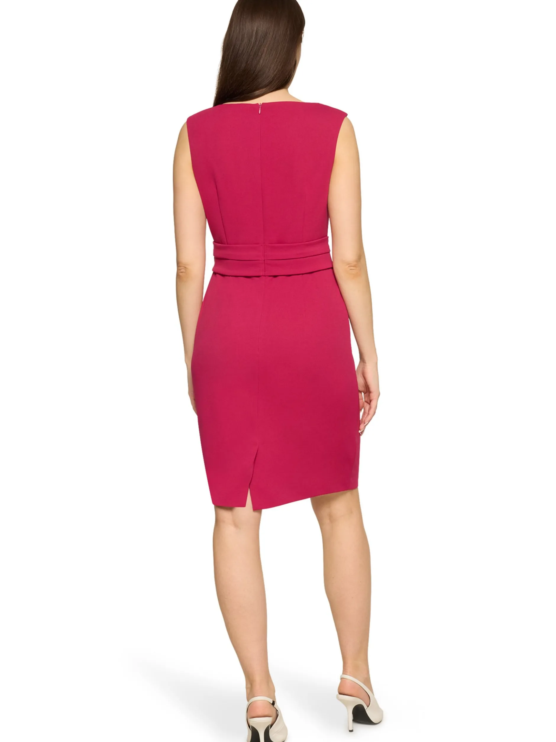 Vera Mont Damen Abendkleid in himbeer - Ärmel: ohne Arm