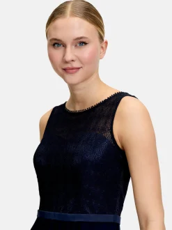 Vera Mont Damen Abendkleid in marine blau