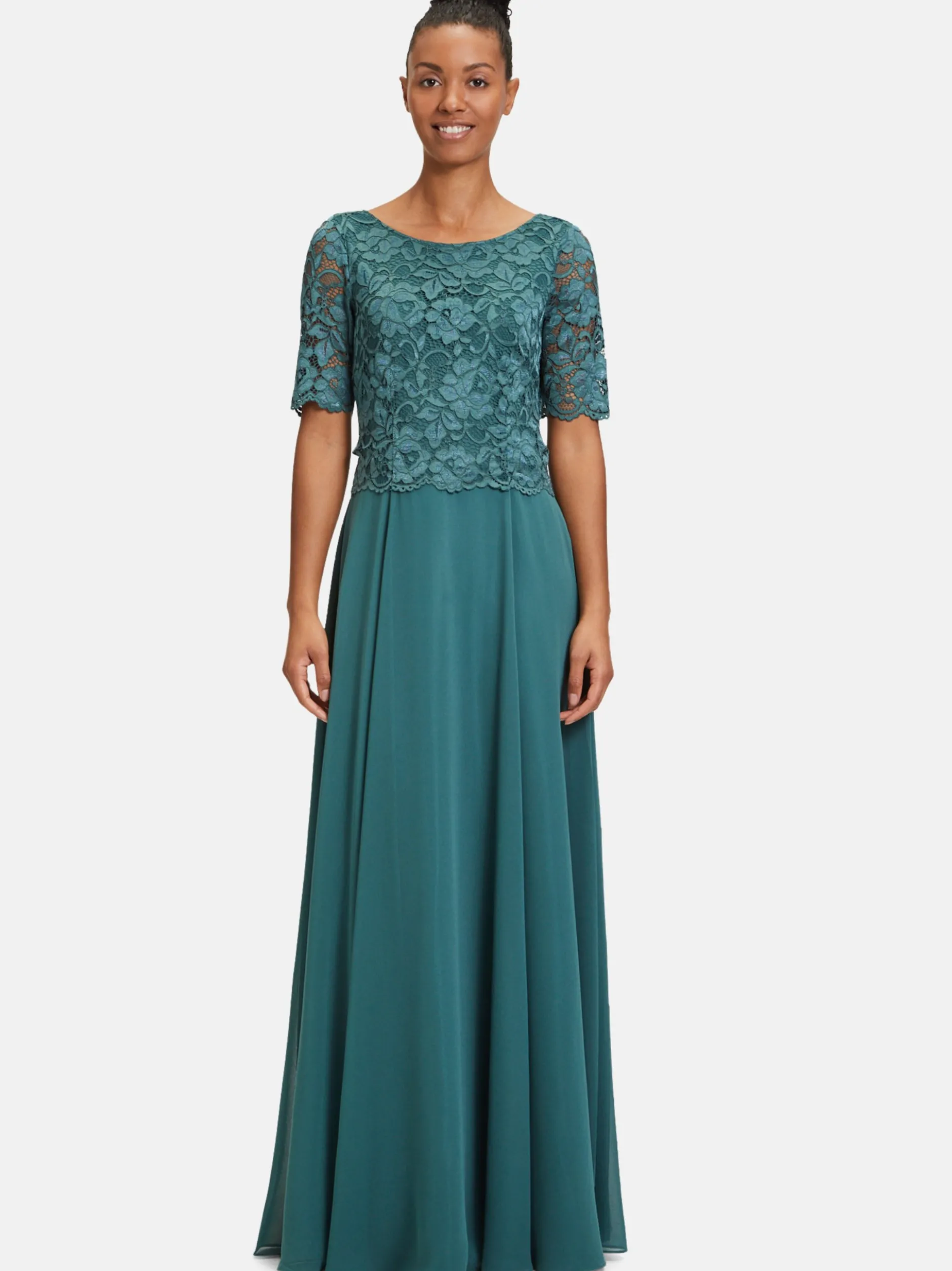 Vera Mont Damen Abendkleid in smaragd