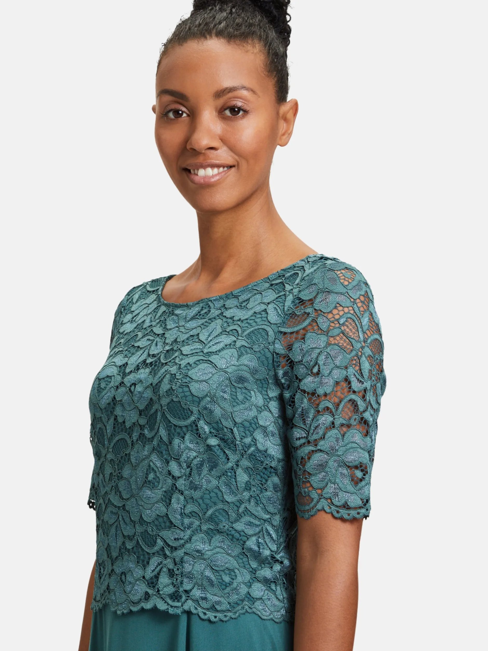 Vera Mont Damen Abendkleid in smaragd
