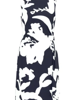 Vera Mont Damen Abendkleid in marine ecru - Länge: midi