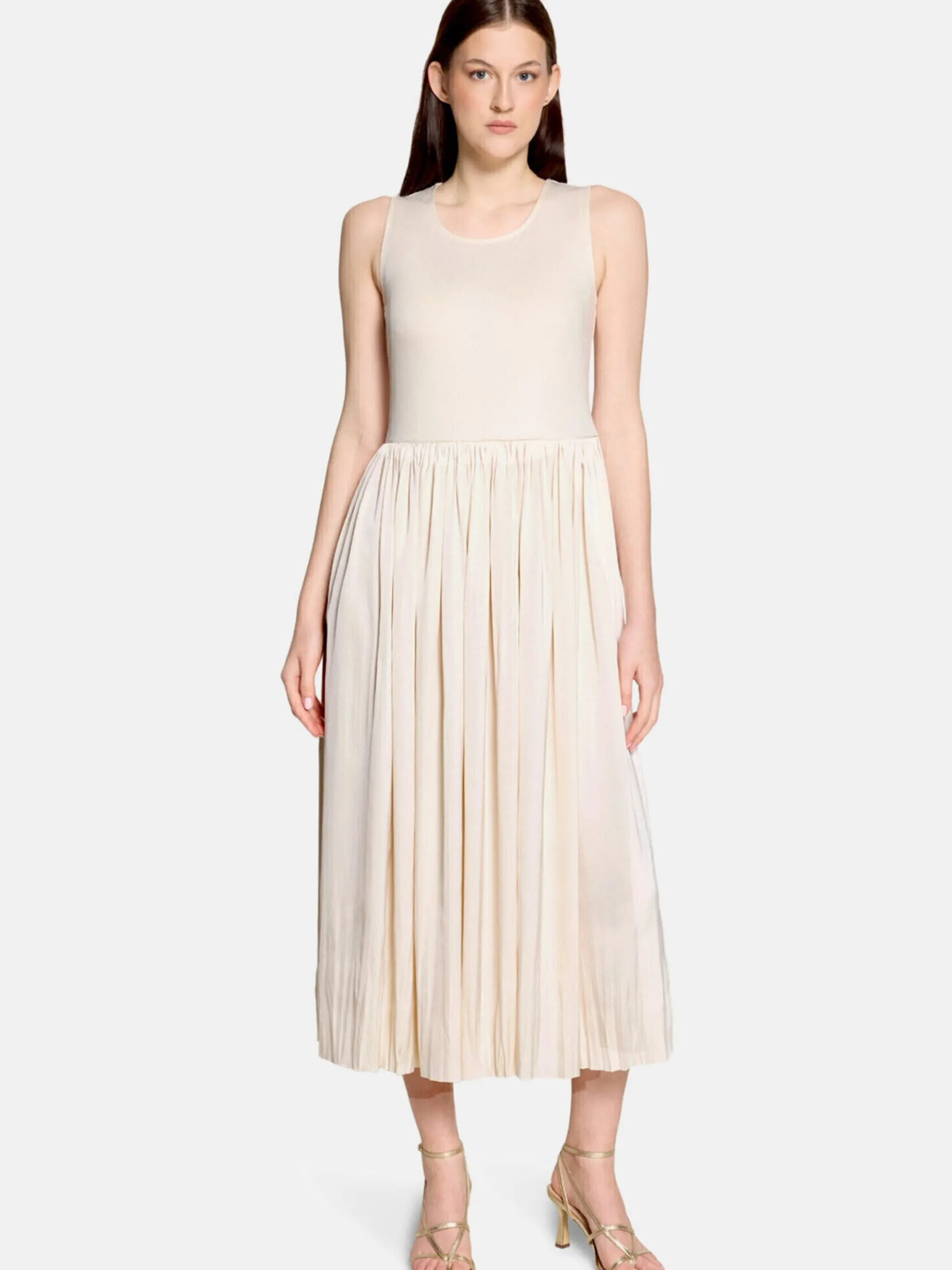 Vera Mont Damen Basic-Kleid in weiß