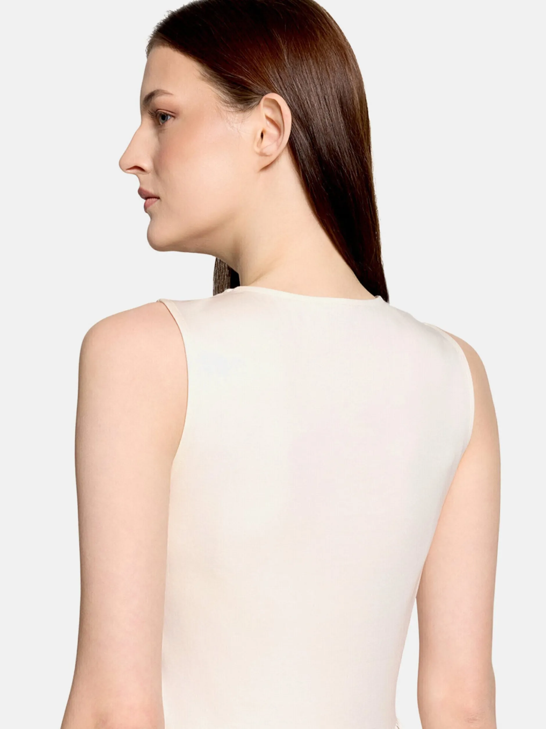 Vera Mont Damen Basic-Kleid in weiß
