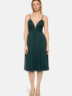 Vera Mont Damen Chiffonkleid in grün