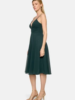 Vera Mont Damen Chiffonkleid in grün