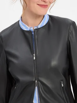 Vera Mont Damen Kunstlederjacke in schwarz