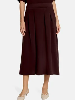 Vera Mont Damen Midirock in braun
