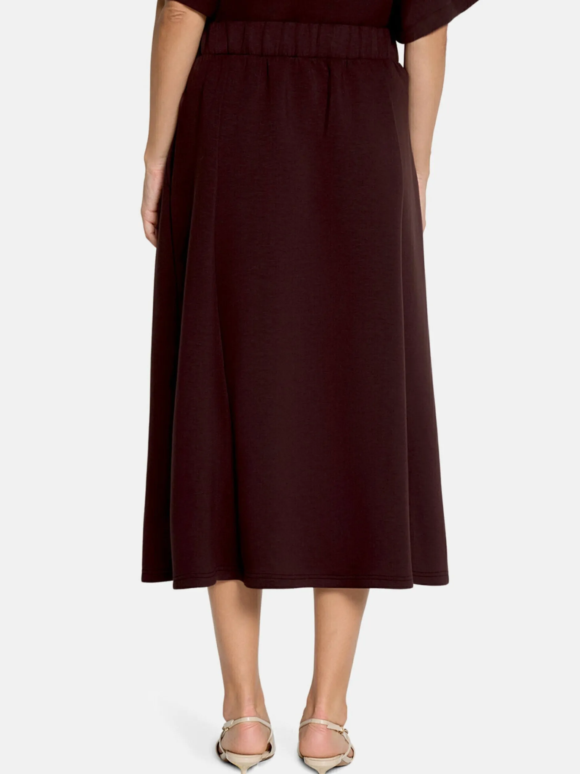 Vera Mont Damen Midirock in braun