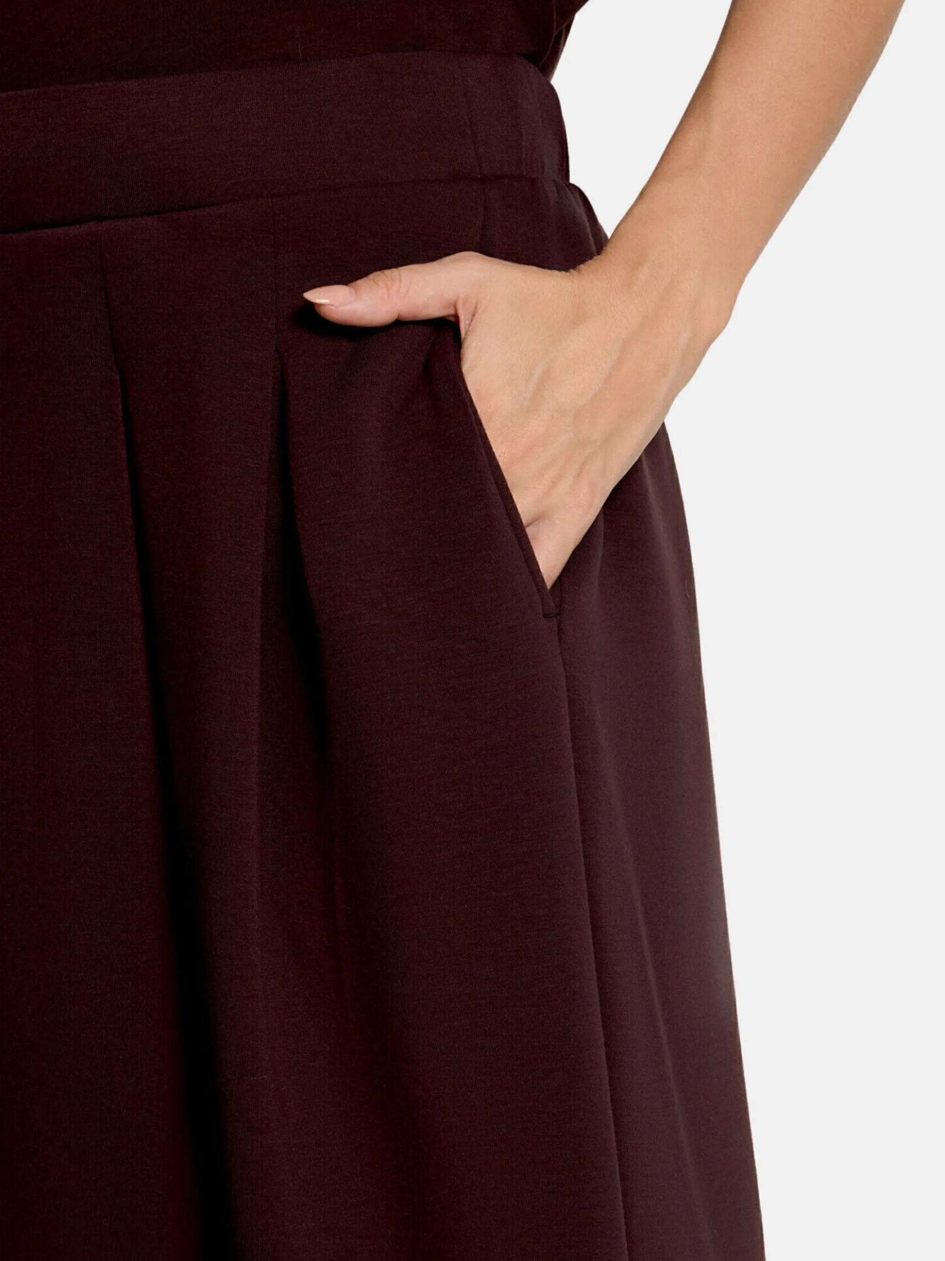 Vera Mont Damen Midirock in braun