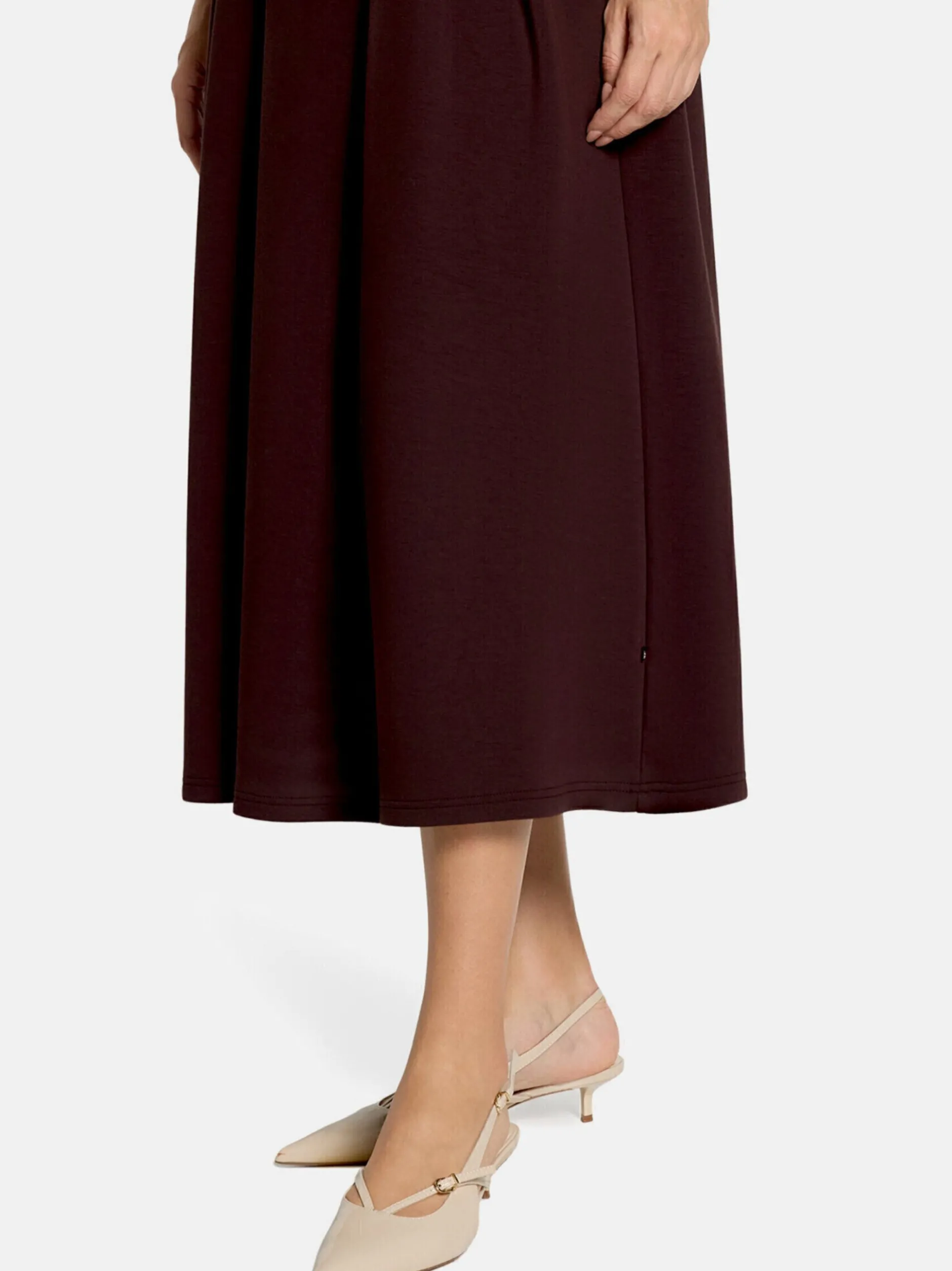 Vera Mont Damen Midirock in braun