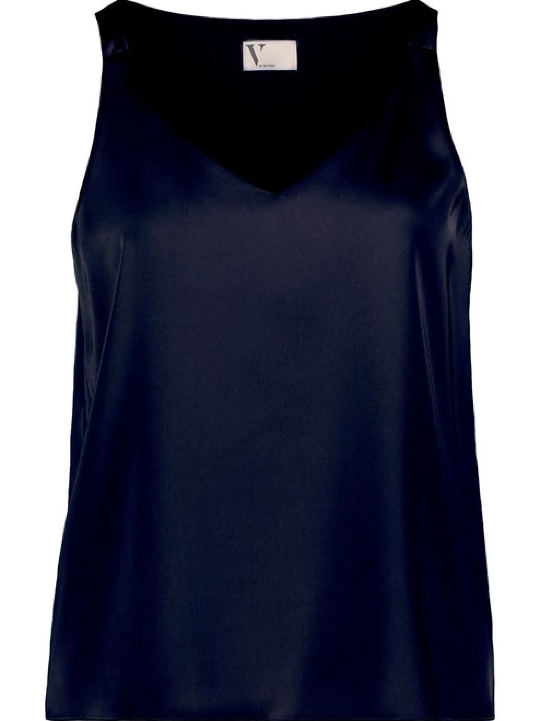 Vera Mont Damen Satin-Bluse in marine blau
