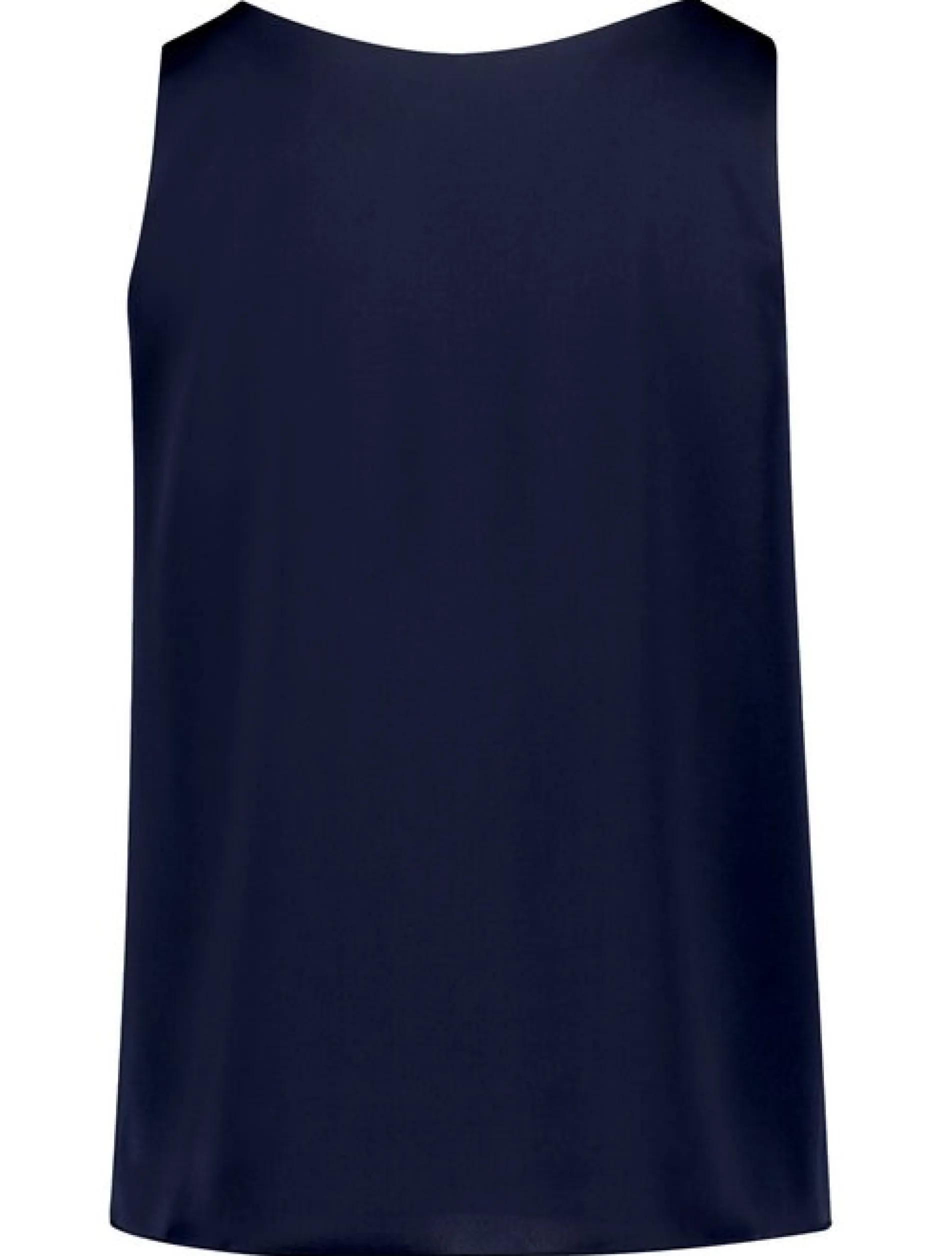 Vera Mont Damen Satin-Bluse in marine blau