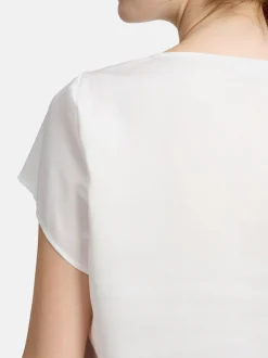 Vera Mont Damen Satin-Bluse in weiß
