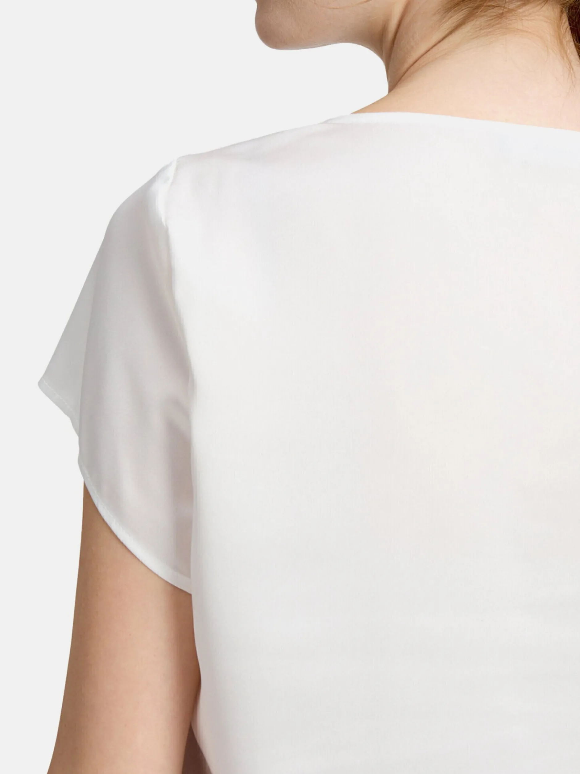 Vera Mont Damen Satin-Bluse in weiß