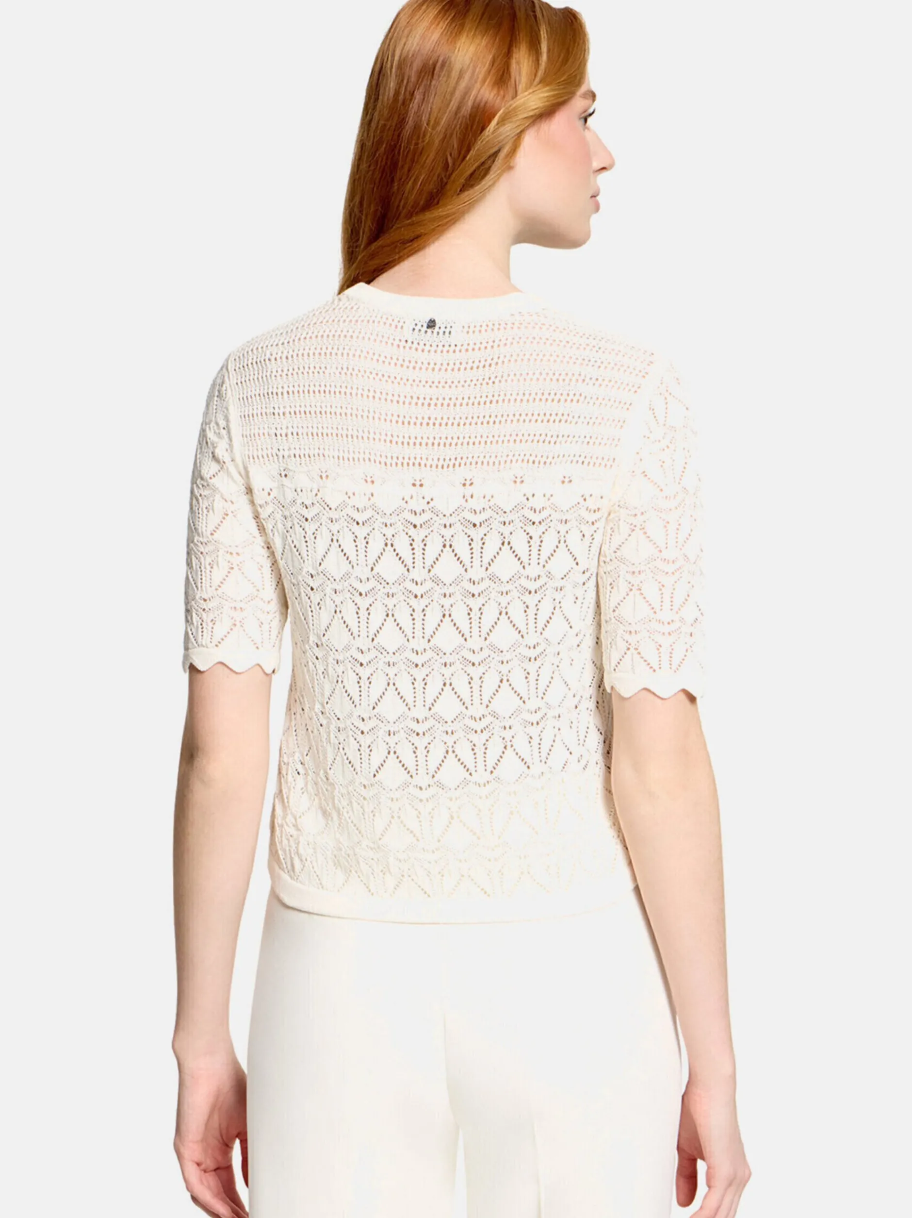 Vera Mont Damen Strickjacke in weiß