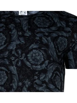 Versace Jeans Herren T-Shirt 1er Pack in schwarz
