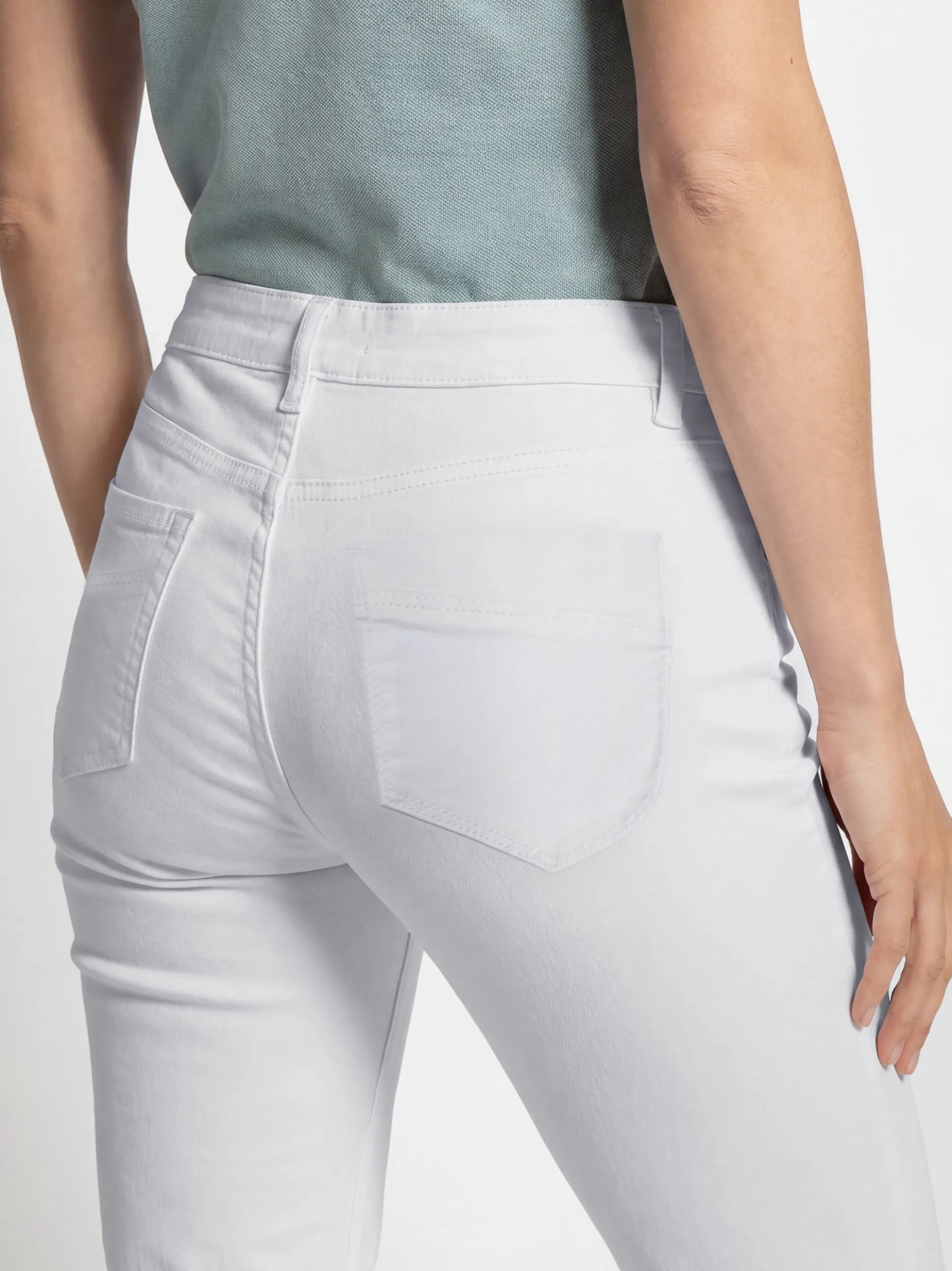 VG Damen Caprihose in weiß - Länge: verkürzt