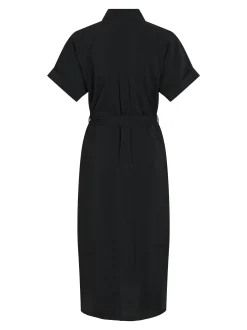 Vila Damen Blusenkleid - Hula in schwarz - Länge: mittel