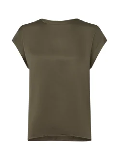 Vila Damen Blusenshirt - VIEllette in oliv