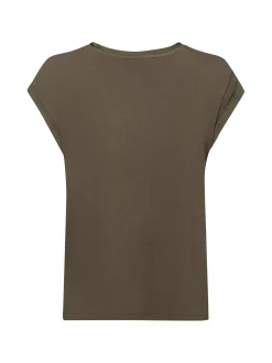 Vila Damen Blusenshirt - VIEllette in oliv