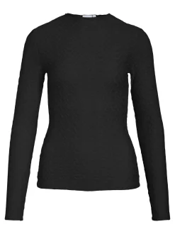 Vila Damen Langarmshirt - VISagara in schwarz