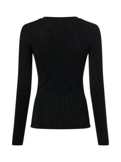 Vila Damen Langarmshirt - VIZoa in schwarz