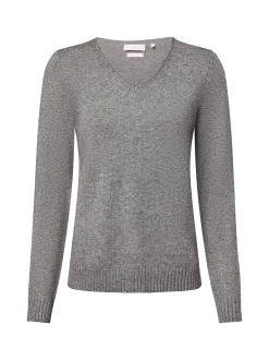 Vila Damen Pullover - VIRil in grau - Ärmel: langarm