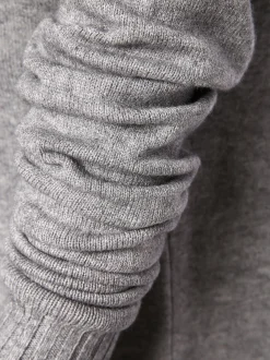 Vila Damen Pullover - VIRil in grau - Ärmel: langarm