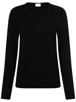 Vila Damen Pullover - VIRil in schwarz - Ärmel: langarm