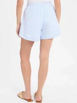 Vila Damen Shorts - VICoralina in hellblau weiß