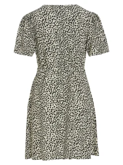 Vila Damen Sommerkleid - VIGrace in beige schwarz
