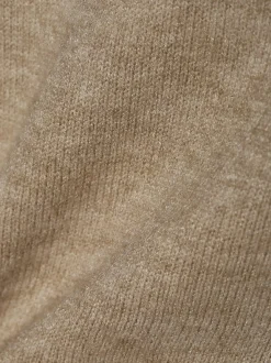 Vila Damen Strickhülle - VIRil in beige - Ärmel: langarm