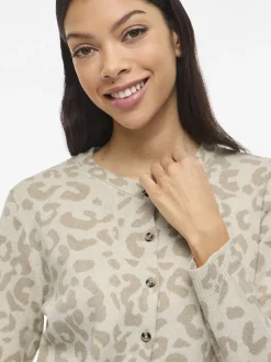 Vila Damen Strickjacke - Mayas in beige taupe