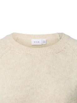 Vila Damen Strickpullover - VISapna in beige