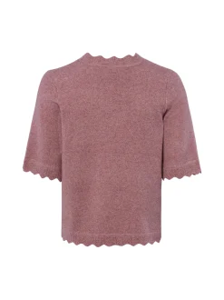 Vila Damen Strickpullover - VINikolina in altrosa