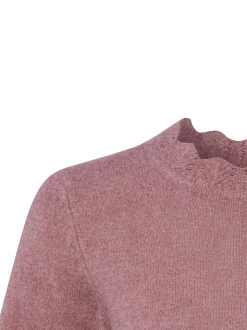 Vila Damen Strickpullover - VINikolina in altrosa