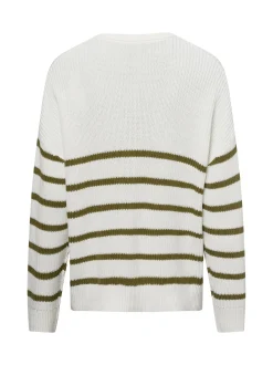 Vila Damen Strickpullover - VIChing in beige khaki