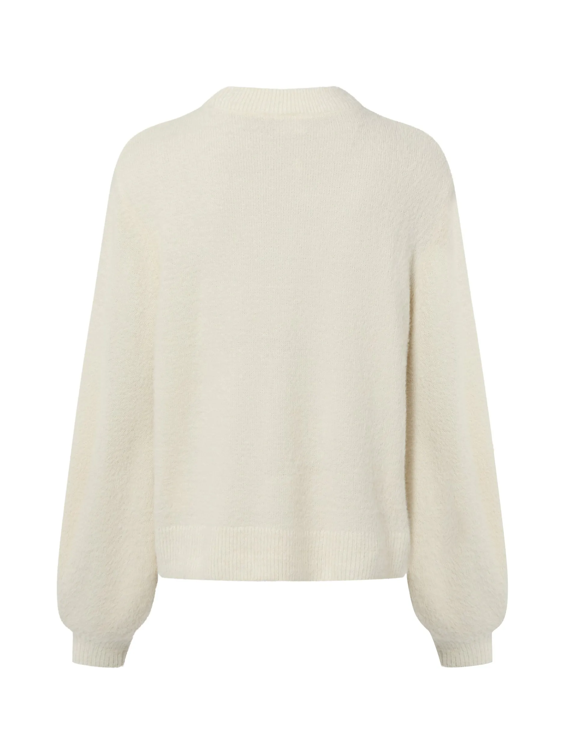 Vila Damen Strickpullover - VIGreni in ecru mehrfarbig