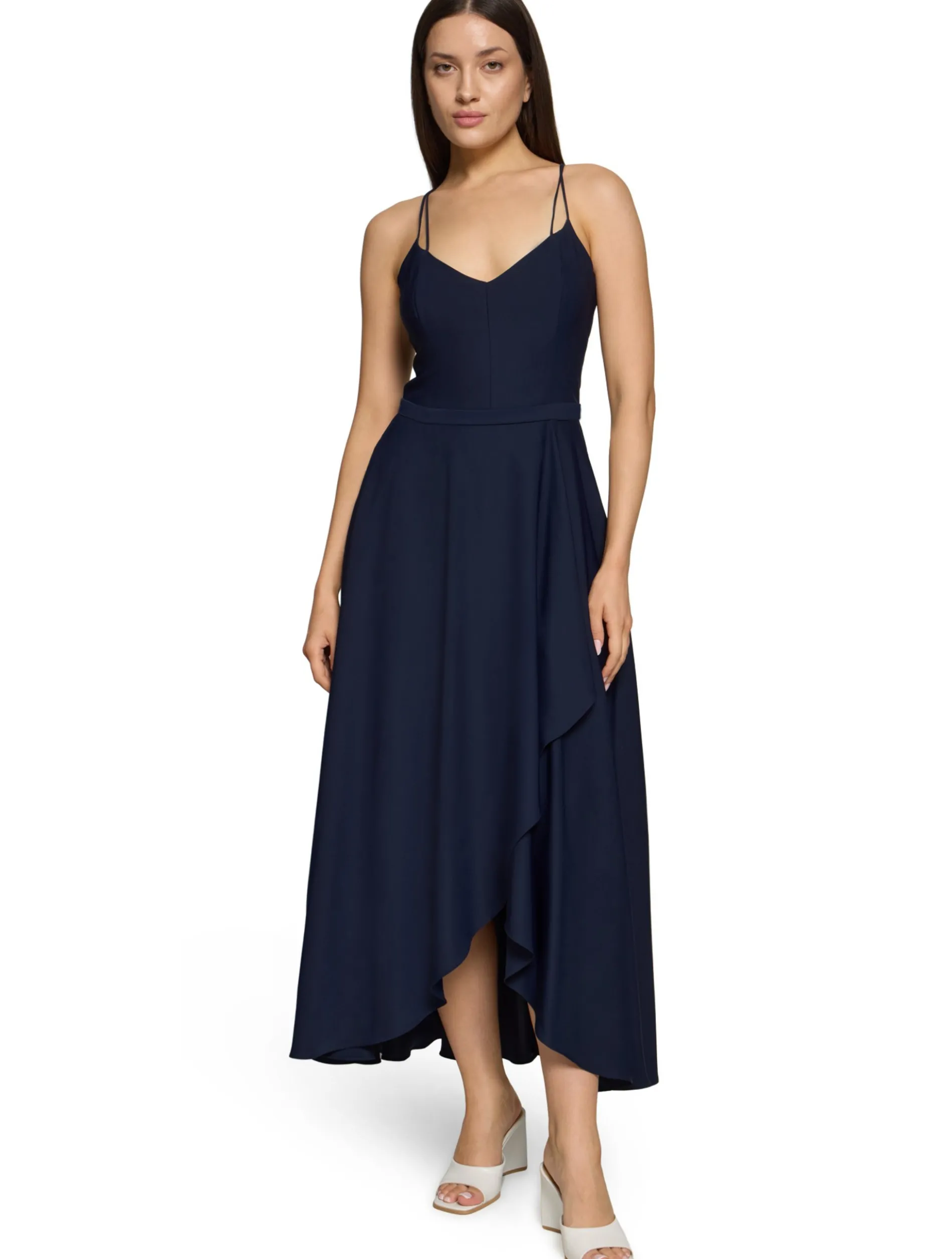 VM Damen Abendkleid in marine - Ausschnitt: V-Ausschnitt
