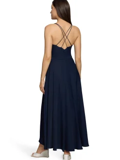 VM Damen Abendkleid in marine - Ausschnitt: V-Ausschnitt