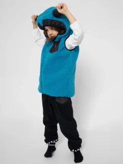 WeeDo Kinder Unisex Fleeceweste in blau