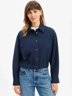 Weekend Max Mara Damen Schurwoll-Kurzblazer in marine