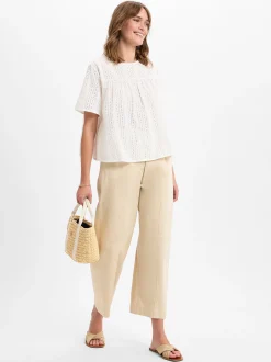 Weekend Max Mara Damen Stoffhose - Milva in sand