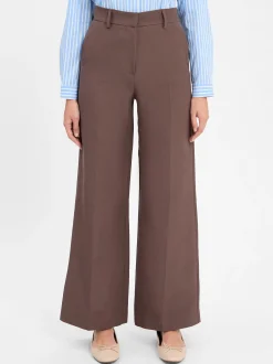 Weekend Max Mara Damen Stoffhose - Ballo in schoko