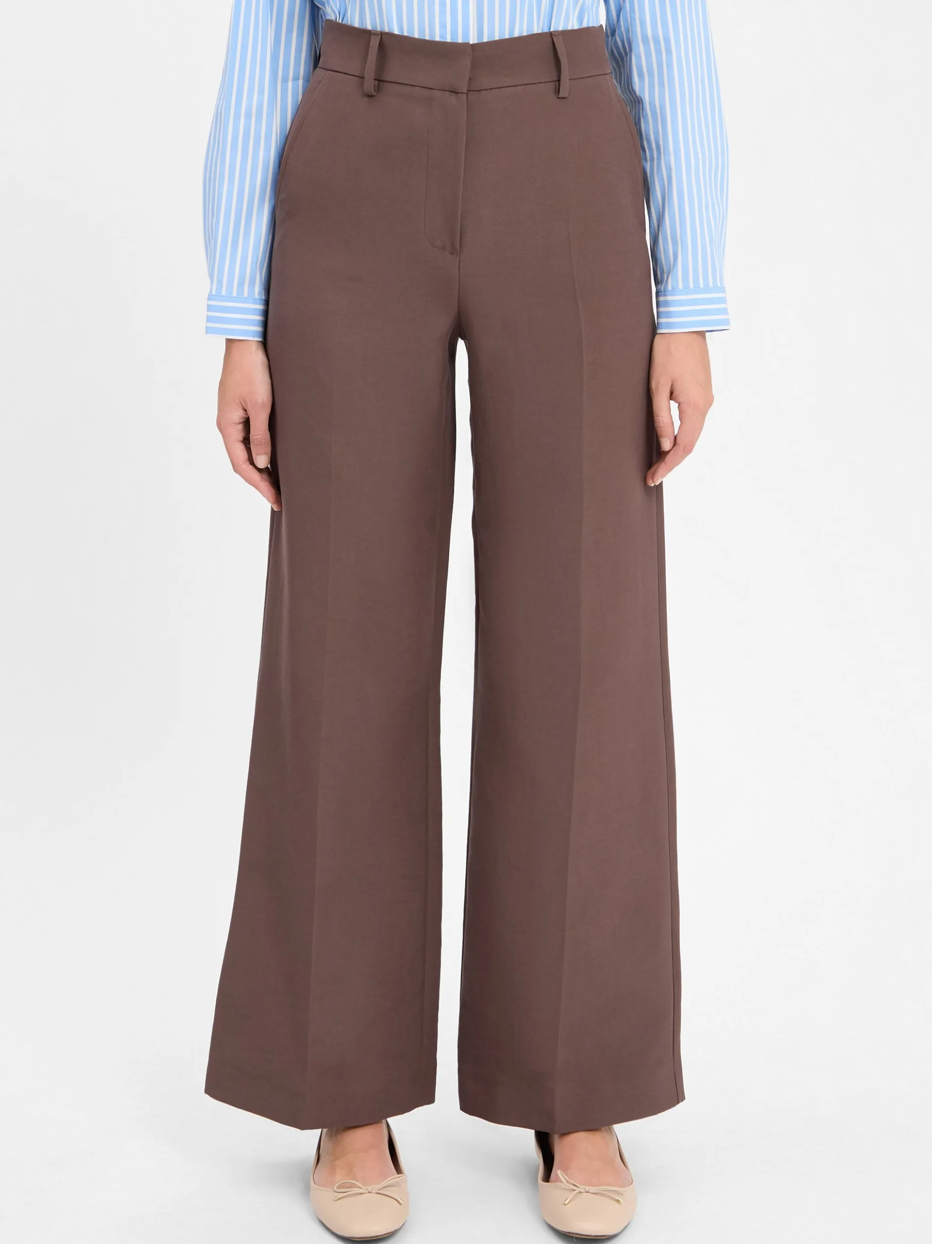Weekend Max Mara Damen Stoffhose - Ballo in schoko