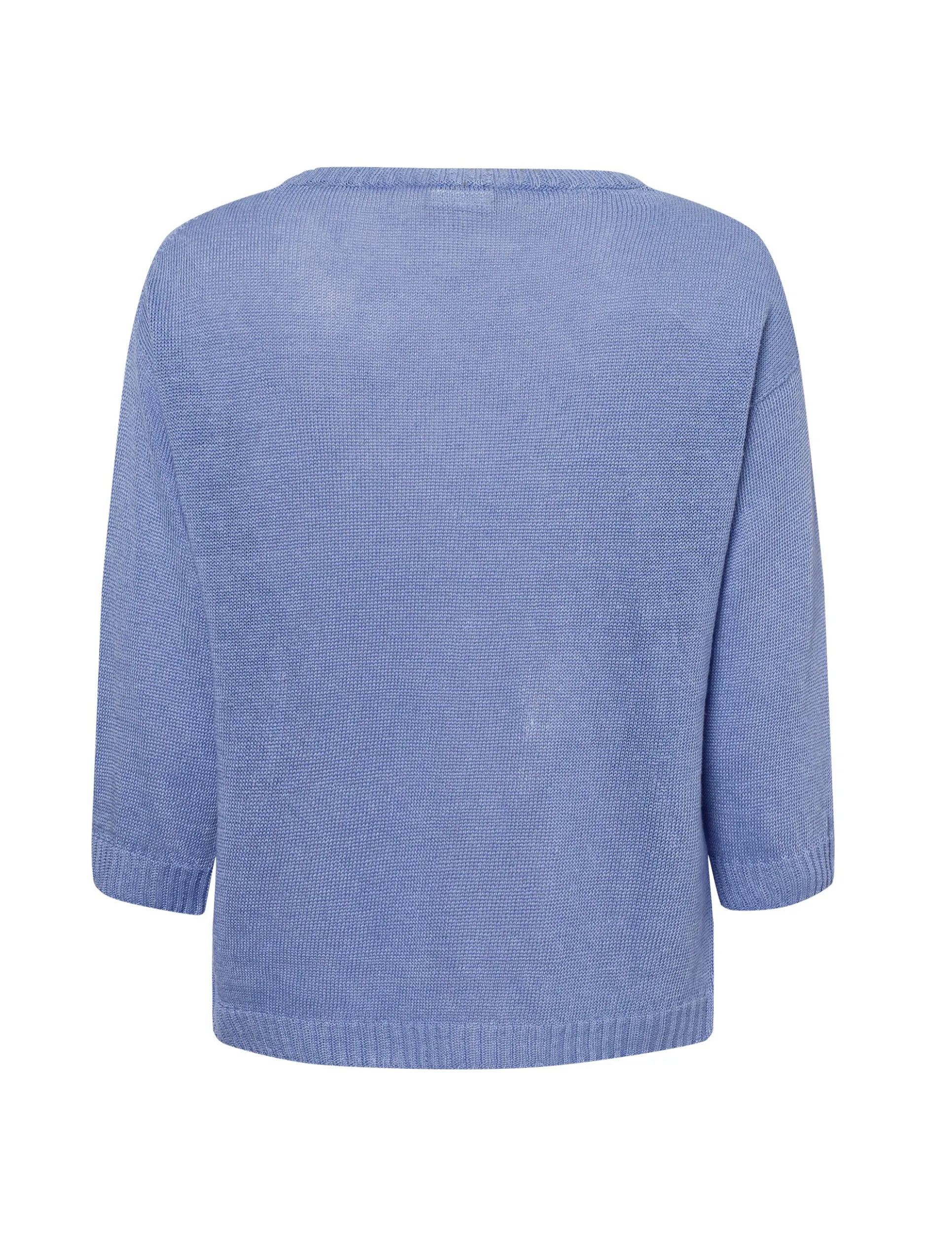 Weekend Max Mara Damen Strickpullover aus Leinen - Maglia in hellblau