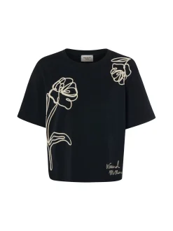 Weekend Max Mara Damen T-Shirt in schwarz beige